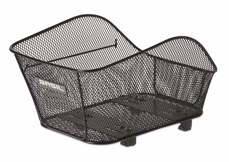 Basil Icon S Bicycle Basket Rear Black