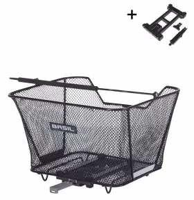 Basil Lesto MIK Bicycle Basket Rear Black