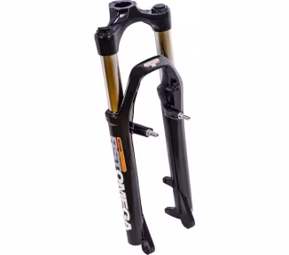 RST forcella ammortizzata Omega T 26" per freni a disco e V-Brake nero lucido