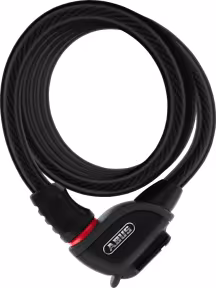 Abus Spiral Cable Lock Phantom 8950/180 with Holder TexFL Black