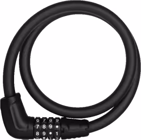 Abus Cable Lock Tresor 6412C/85 Code with Holder SCMU 6C black