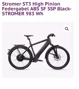 Stromer St3 Sport High Pinion Federgabel Abs Sf Ssp Black
