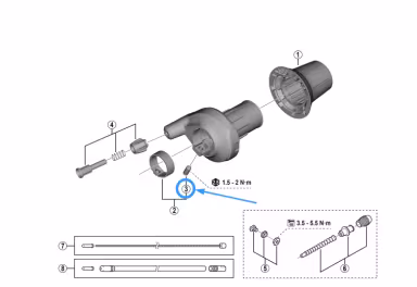 Shimano SL-C6001-8 vis de fixation