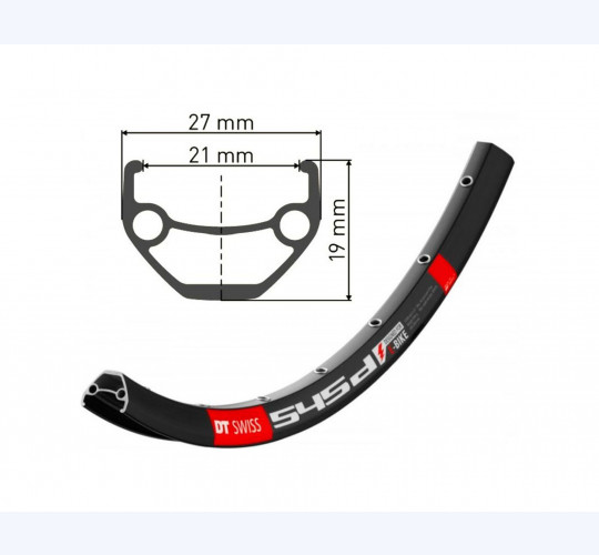 Vorderrad Shimano HB-MT200 + DT Swiss 545d 26″ (100/9mm QR)