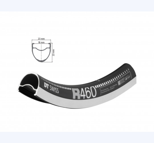 Vorderrad Shimano Sora HB-RS300 + DT Swiss R460 28″ (100/9mm QR)