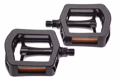 Wellgo Pedals C318DU 9/16" Aluminum with Reflector Black