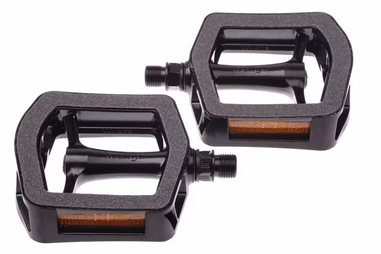 Wellgo Pedals C318DU 9/16" Aluminum with Reflector Black