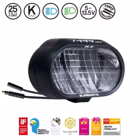 Supernova M99 Mini Pro-25 Universal 5-13.5 V - 21W phare E-Bike