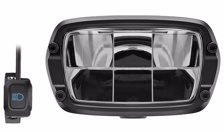 Litemove Phare RXW-2900 E25 200/140 Lux Side avec Handlebar mount PHB sans réflecteur