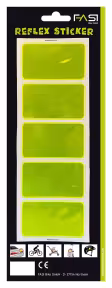 Fasi réflecteur rectangle auto-collant jaune