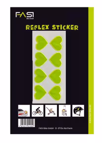Fasi Reflective Hearts Self-Adhesive