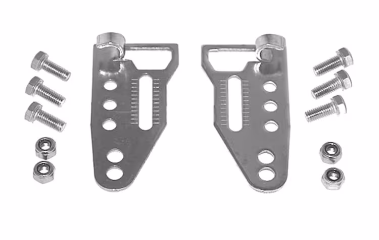 Pletscher plaques d'extrémité de tige réglables par paire inox