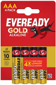 Batterie Energizer Eveready Gold Micro AAA LR03 1,5V (4er Blister)