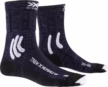 X-SOCKS Women Trek X Merino midnight blue/arctic white